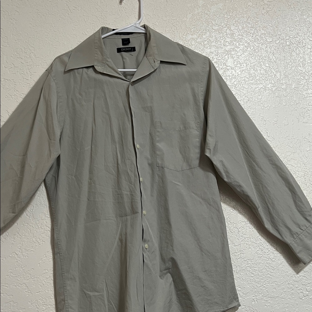DKNY Men's Light Gray Shirt Jacket